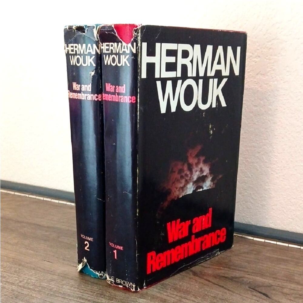 War And Remembrance Herman Wouk Vol. 1 & 2 Hardcover Books